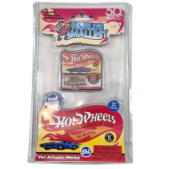 World's Smallest Hot Wheels Purple Passion 1990 Series 2 2017 Mini Diecast New - Picture 1 of 5